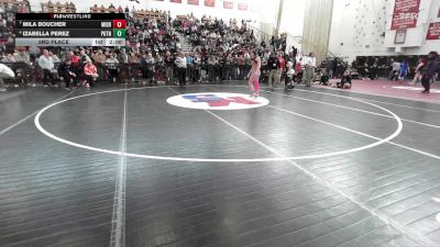 114 lbs 3rd Place - Mila Boucher, Middleborough vs Izabella Perez, Putnam