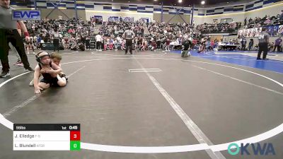 55 lbs Semifinal - Jett Elledge, F-5 Grappling vs Luke Blundell, Kingfisher YellowJackets