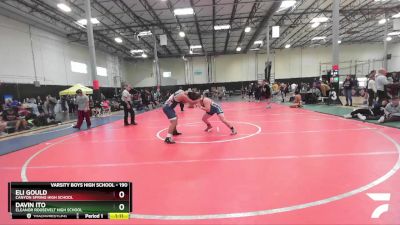 190 lbs Round 2 - Davin Ito, Eleanor Roosevelt High School vs Eli Gould, Canyon Spring High School