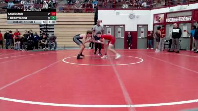 120 lbs Champ. Round 1 - Bradyn Gist, Columbia City vs Kam Stash, Crown Point