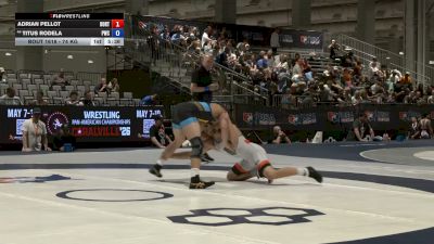 74 kg Champ. Rd Of 64 - Adrian Pellot, Boilermaker RTC vs Titus Rodela, Peninsula Wrestling Club
