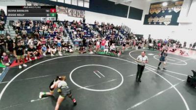 100 lbs Round 2 - Olivia Davalos, Threshold Wrestling Club vs Jessie Kelly, Monster Garage