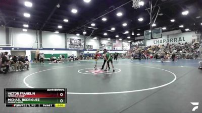 132 lbs Quarterfinal - Victor Franklin, Temecula Valley vs Michael Rodriguez, Murrieta Mesa