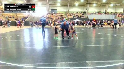 35 lbs 1st Place Match - Colton Williams, Williamson Co Wrestling Club vs Nolan Russell, Wildcats Wrestling