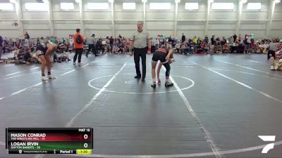 140 lbs Round 4 (6 Team) - Mason Conrad, The Wrestling Mill vs Logan Irvin, Dayton Bandits