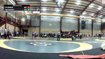 215 lbs Cons. Round 3 - Kai Calcutt, Loyola Academy vs Ej German, Brecksville