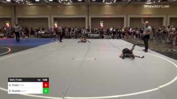 65 lbs Semifinal - Kellen Frost, Team Aggression vs Cade Ruckle, Gold Rush Wr Ac