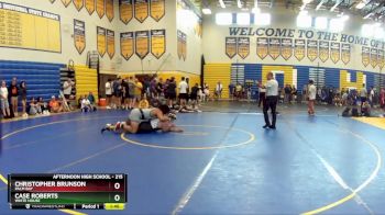 215 lbs Quarterfinal - Case Roberts, White House vs Christopher Brunson, Palm Bay