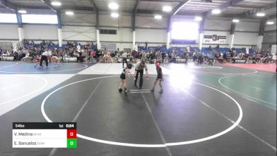 54 lbs Consi Of 4 - Victoria Medina, Bear WC vs Easton Banuelos, Dominate WC