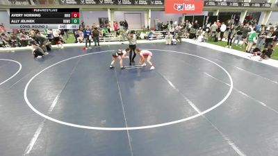 Junior Girls - 125 lbs Cons. Round 4 - Lucia Schlapfer, Sudden Victory Wrestling Academy vs Stacy Ash, Missouri