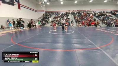 100 lbs Cons. Round 1 - Caitlin Taylor, Keller Central (Girls) vs Avery Green, Comal Smithson Valley (Girls)