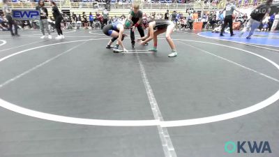 102 lbs 3rd Place - Reyna Baeza, Woodward Youth Wrestling vs Maddy Mauzey, Newkirk Takedown Club