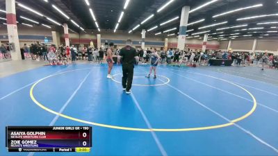 190 lbs Round 3 - Asaiya Golphin, NB Elite Wrestling Club vs Zoie Gomez, ReZults Wrestling