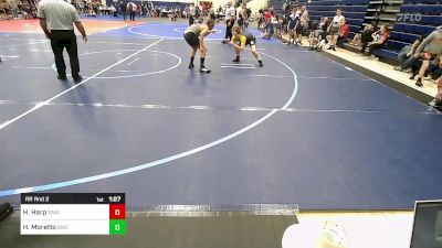 160 lbs Rr Rnd 2 - Hudsen Harp, Saints Wrestling Club vs Hunter Moretto, Gravette Wrestling Club