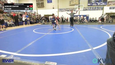 64 lbs Quarterfinal - Achilles Cawyer, Jay Wrestling Club vs CJ Tyler, Black Fox Wrestling Club