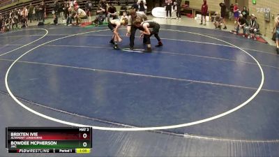 93 lbs Semifinal - Brixten Ivie, Altamont Longhorns vs Bowdee McPherson, JWC