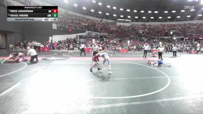 80 lbs Quarterfinal - Reed Akkerman, Wisconsin Rapids vs Isaac Kruse, Askren Wrestling Academy