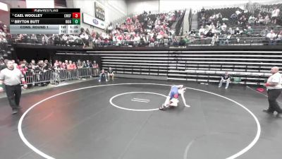 4A 150 lbs Cons. Round 1 - Bryton Butt, Ridgeline vs Cael Woolley, Crimson Cliffs