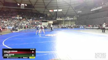 2A 165 lbs Cons. Round 1 - Luke Bayne, Ellensburg vs KALLON HOMAN, W. F. West