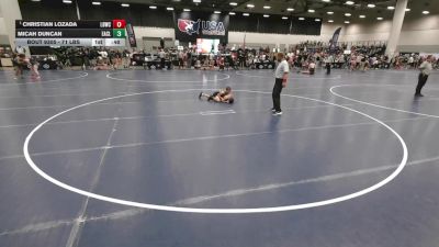 71 lbs 7th Place Match - Christian Lozada, LV Bear Wrestling Club (Spring Valley Area Youth Wrestling) vs Micah Duncan, Eagle Club