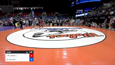 124 lbs Quarters - Mekala James, CA vs Keanna Conrad, ID