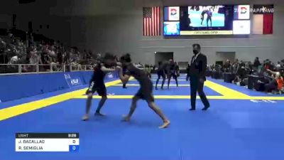 JOSHUA BACALLAO vs RICKY SEMIGLIA 2021 World IBJJF Jiu-Jitsu No-Gi Championship
