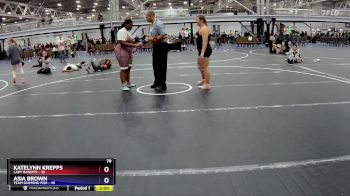 235 lbs Placement (4 Team) - Katelynn Krepps, Lady Bandits vs Asia Brown, Team Diamond Fish