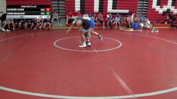 190 lbs Round 1 (3 Team) - John Maalouf, Spain Park Hs vs Cooper Cook, Vestavia Hills