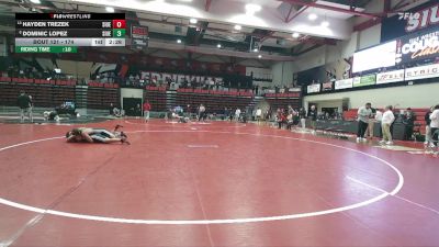 174 lbs Cons. Round 2 - Dominic Lopez, SIUE vs Hayden Trezek, SIUE