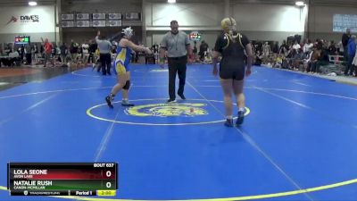 190 lbs Champ. Round 2 - Natalie Rush, Canon-McMillan vs Lola Seone, Avon Lake