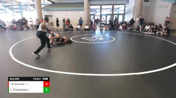 126 lbs Cons. Round 5 - Alijah Guzman, Silver Creek vs Leo Champagne, NorCal Takedown