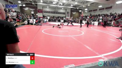 73 lbs Rr Rnd 5 - Isaiah Mattox, Salina Wrestling Club vs Gunner Minton, Runestone