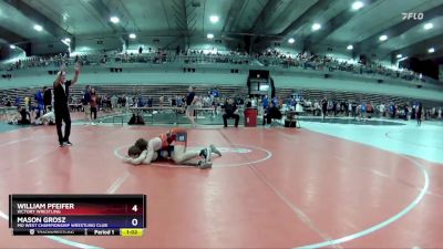 126 lbs Quarterfinal - William Pfeifer, Victory Wrestling vs Mason Grosz, MO West Championship Wrestling Club