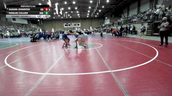 155 lbs Champ. Round 3 - Kinslee Collier, Edmond North vs Aleana Johnston, Deer Creek