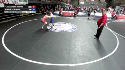 126 lbs Cons. Quarters - Alexander Duarte, Daniel Cormier Wrestling Club vs Joseph Gonthier, Reign Wrestling Club