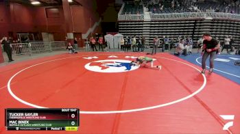 74 lbs Semifinal - Mac Binek, Buffalo Outlaws Wrestling Club vs Tucker Sayler, Thermopolis Wrestling Club
