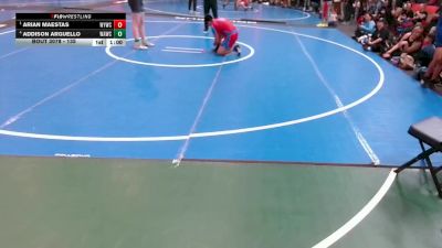 135 lbs Round 3 - Arian Maestas, Westlake Youth Wrestling Club vs Addison Arguello, West Amarillo Wrestling Club
