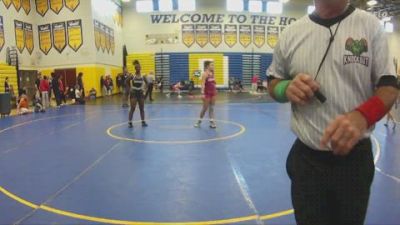 115 lbs Champ. Round 1 - Breonna Mathews, Buchholz High School vs Eowyn Reeves, Unattached