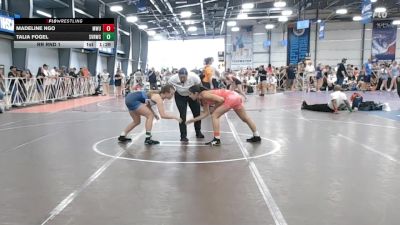 132 lbs Rr Rnd 1 - Madeline Ngo, MetroWest United vs Talia Fogel, Steel Valley Vixens