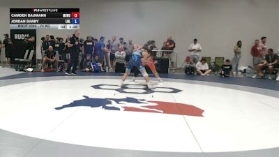 74 kg Cons. Sub-rd Of 32 - Camden Baumann, Maurer Coughlin Wrestling Club vs Jordan Barry, Long Island RTC - LIRTC