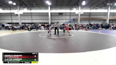 95 lbs Semifinal - Andreas Medrano, Suples Wrestling Club vs Clayton Andrews, All In Wrestling Academy