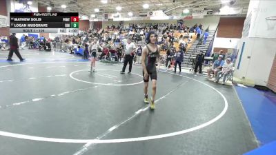 106 lbs Champ. Round 1 - Logan Musgrave, Rim Of The World vs Mathew Solis, Paramount