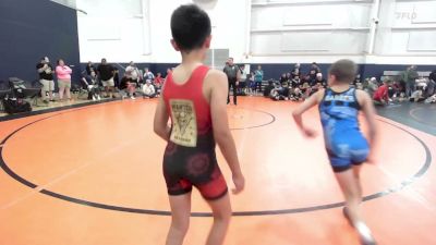76 lbs Round Robin 5 - Lucas Navarro, Indiana Outlaws - YTH vs Micah Barber, Wisco Boyz - YTH