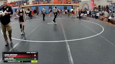 106 lbs Cons. Round 1 - John Ortman, The Heights School vs Liam Rose, Archbishop Curley