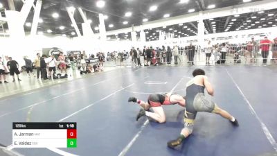 126 lbs Semifinal - Adden Jarman, Mat Monsters vs Eliazar Valdez, 209 Wrestling