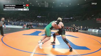 4A Boys 285 lbs 5th Place Match - Lynkin Royer, Sweet Home Boys vs Gage Valencia, Ontario Boys