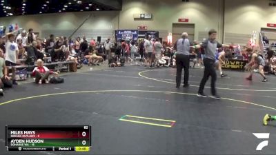 82 lbs Finals (8 Team) - Ayden Hudson, Donahue WA vs Miles Mays, Indiana Outlaws