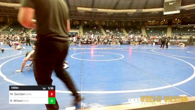 145 lbs Semifinal - Mason Savidan, Sunkist Kids Monster Garage vs Reed Wilson, Nixa High School