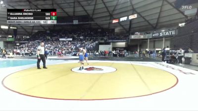 Girls 4A 120 lbs Cons. Round 2 - Ellianna Enciso, Tahoma (Girls) vs Sara Shelhorse, Hazen (Girls)