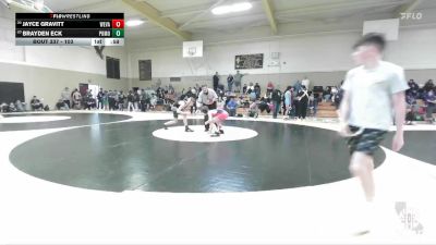 103 lbs Cons. Round 1 - Brayden Eck, JFK Wrestling vs Jayce Gravitt, Carnegie Scots